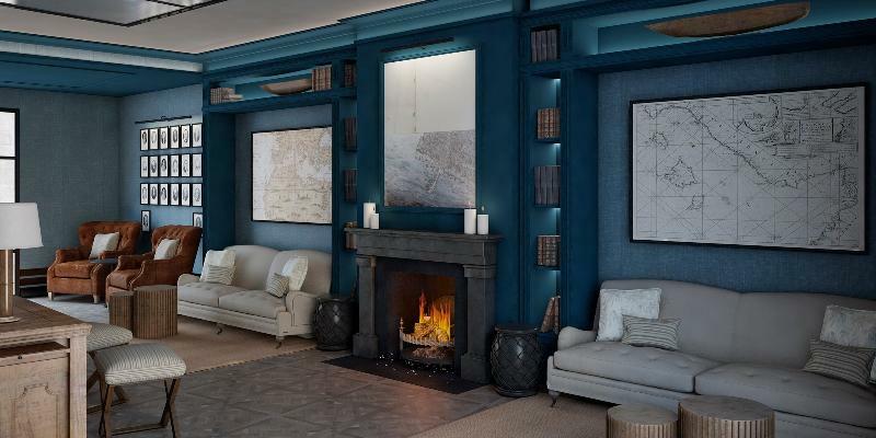 Hotel Antigua Palma - Casa Noble Εξωτερικό φωτογραφία A fireplace in a living room